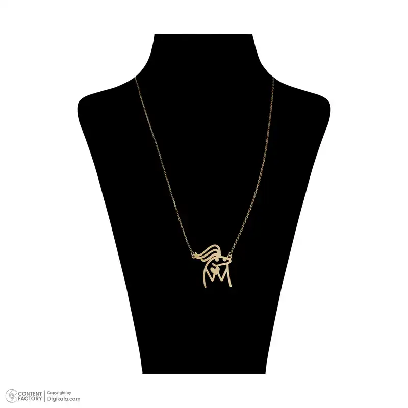گردنبند طلا 18 عیار زنانه مایا ماهک مدل MM1830 طرح فانتزی میقولی