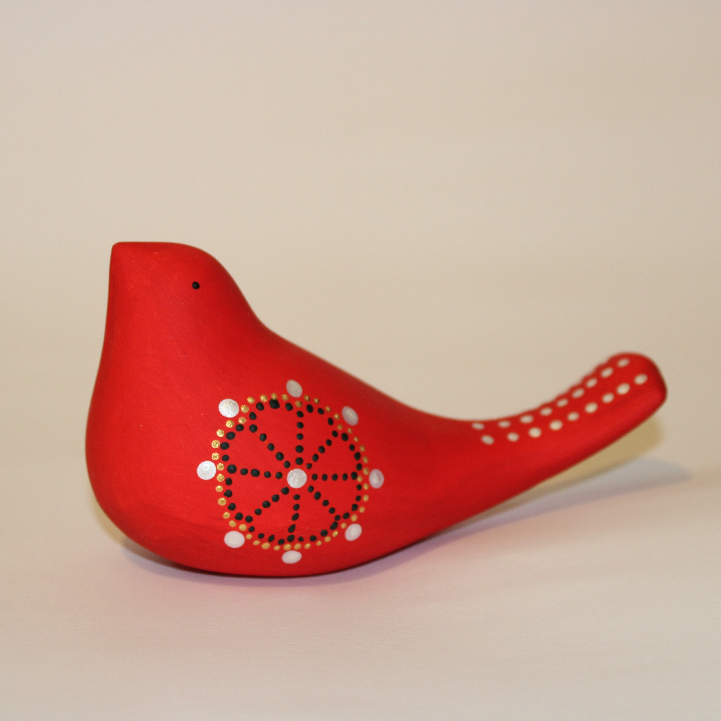 مجسمه سفالی طرح پرنده کد FF002