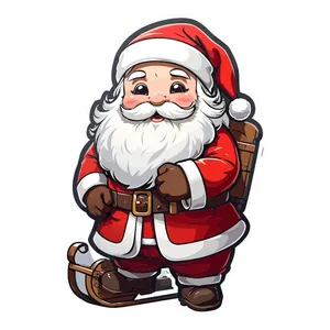 برچسب لپ تاپ پویا مارکت طرح بابانوئل کد 2833
