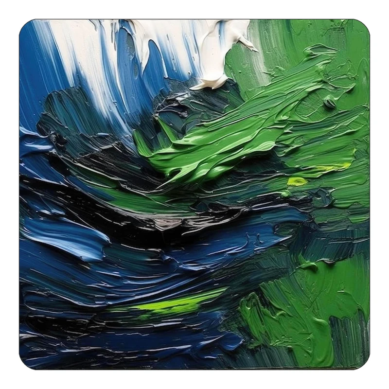 مگنت کاکتی طرح نقاشی رنگ روغن مدل mp69424