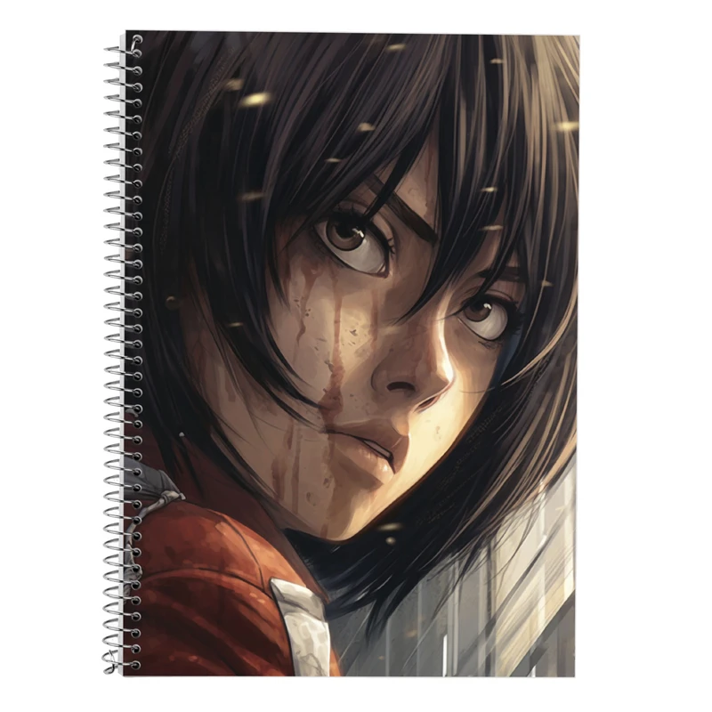 دفتر زبان 50 برگ مدوپد مدل سه خط طرح Attack on Titan کد DF10400