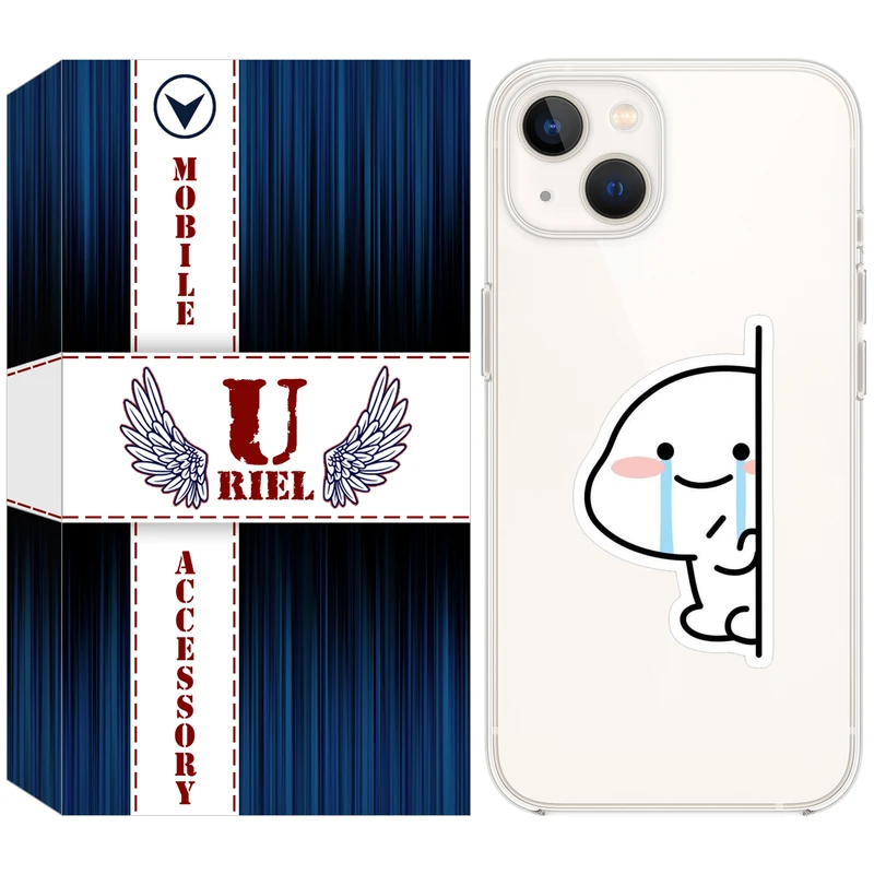 کاور یوریل مدل Clear کد 91 طرح اشک مناسب برای گوشی موبایل اپل iPhone 13