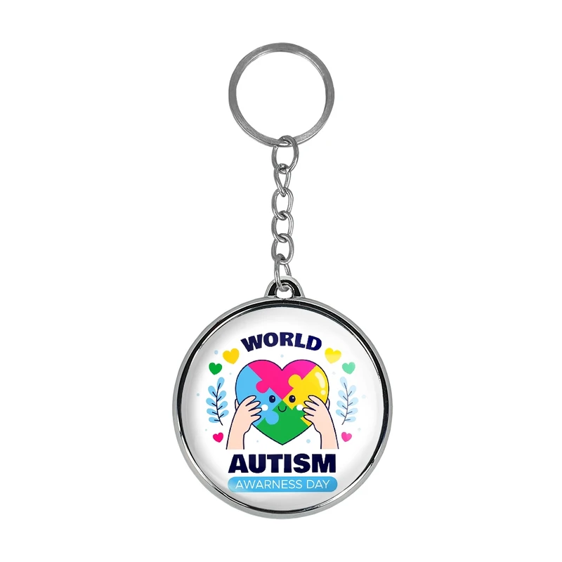جاکلیدی خندالو طرح اتیسم Autism مدل دوطرفه کد 2675126752