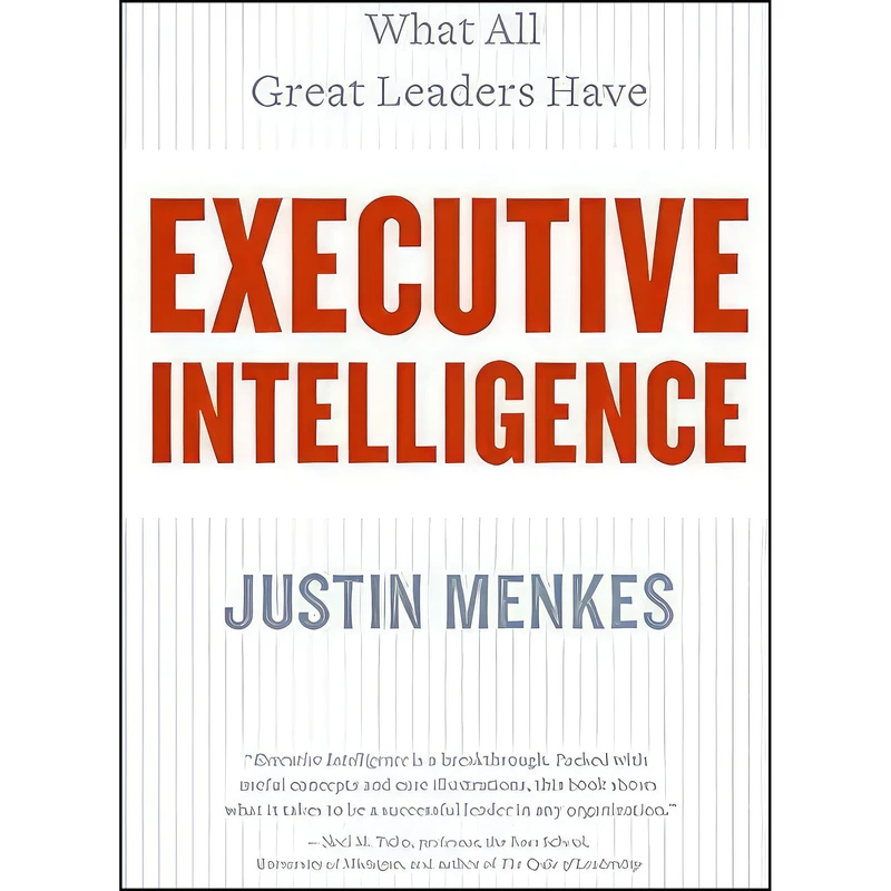 کتاب Executive Intelligence اثر Justin Menkes انتشارات Harper Business