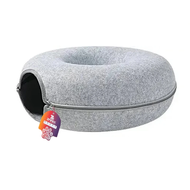 جای خواب گربه زاریکس مدل Donut خواب پارچه‌ای
