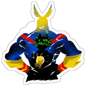 استیکر لپ تاپ مدل All-MIght