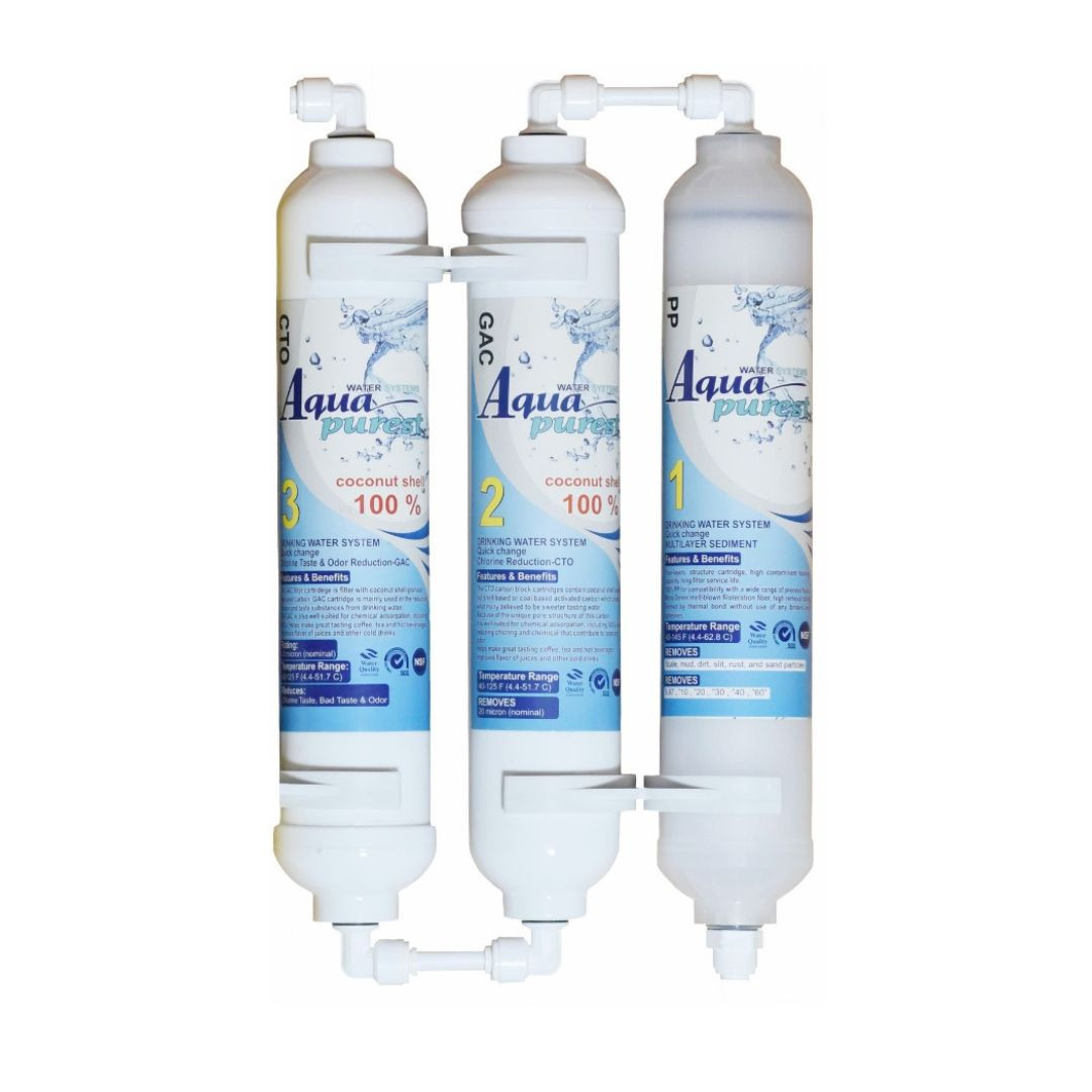 فیلتر تصفیه کننده آب آکوا پیورست شریعتی مدل گیاهی Z 300 NEW مجموعه 3 عددی