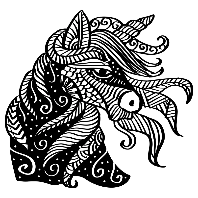 استیکر پارچه و لباس مدل dtf طرح یونیکورن کد H20.1241 مجموعه 3 عددی