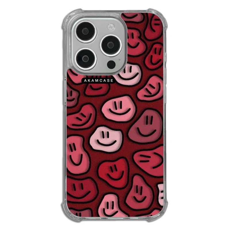 کاور آکام مدل AMCWTA15PRO-HAPPY FACE13 مناسب برای گوشی موبایل اپل iPhone 15 Pro