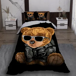 سرویس روتختی مدل تدی پشمی یک نفره 5 تکه