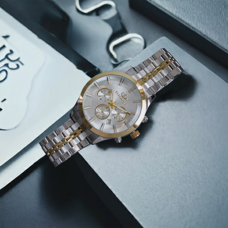 ساعت مچی عقربه‌ای مردانه کوارتز کرونوگراف الگنگس مدل  CMS77956