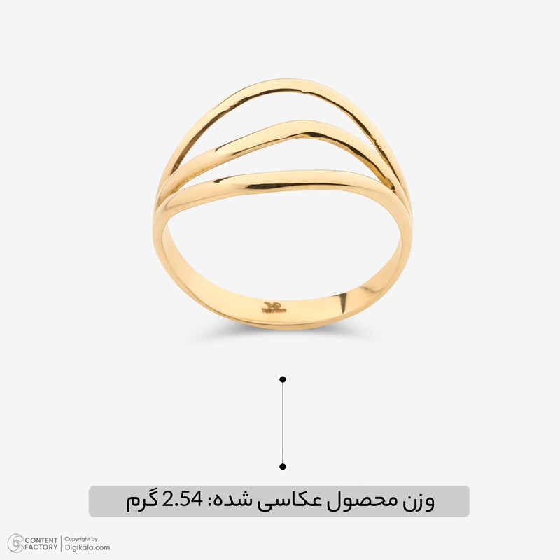 انگشتر طلا 18 عیار زنانه مایا ماهک مدل MR1585  - 7