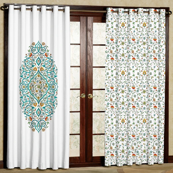 پرده مدل مخمل پانچی کد 5857 سایز 280x140 سانتی متر