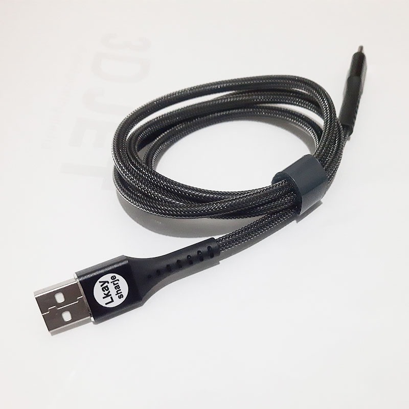 کابل تبدیل USB به USB-C الکای شارژ مدل فلزی فستینگ طول 1 متر