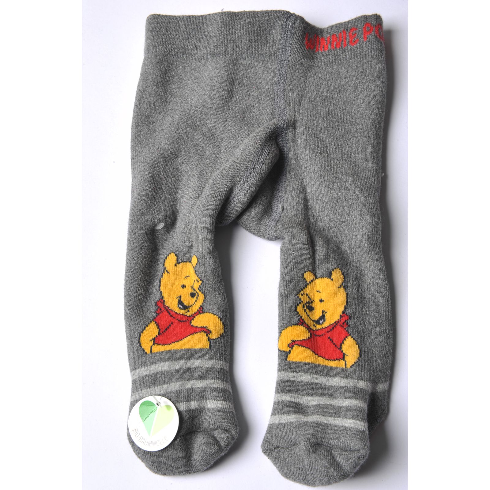 جوراب شلواری نوزادی دیزنی مدل 376617 تو پشمی پوه رنگ طوسی - - 2