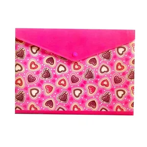 پوشه دکمه دار پاپکو مدل قلب کد P-109