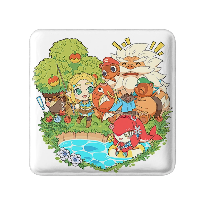 پیکسل خندالو طرح بازی انیمال کراسینگ Animal Crossing مدل مربعی کد 32690