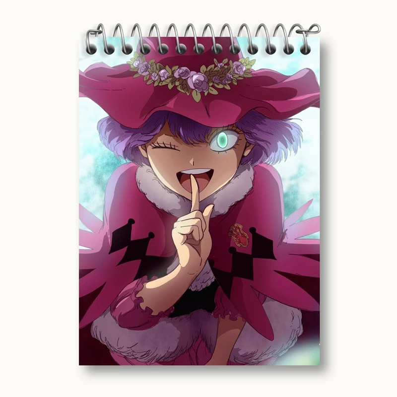 دفتر یادداشت 50 برگ خندالو مدل دوروتی آنسورف انیمه بلک کلاور Black Clover کد 11707