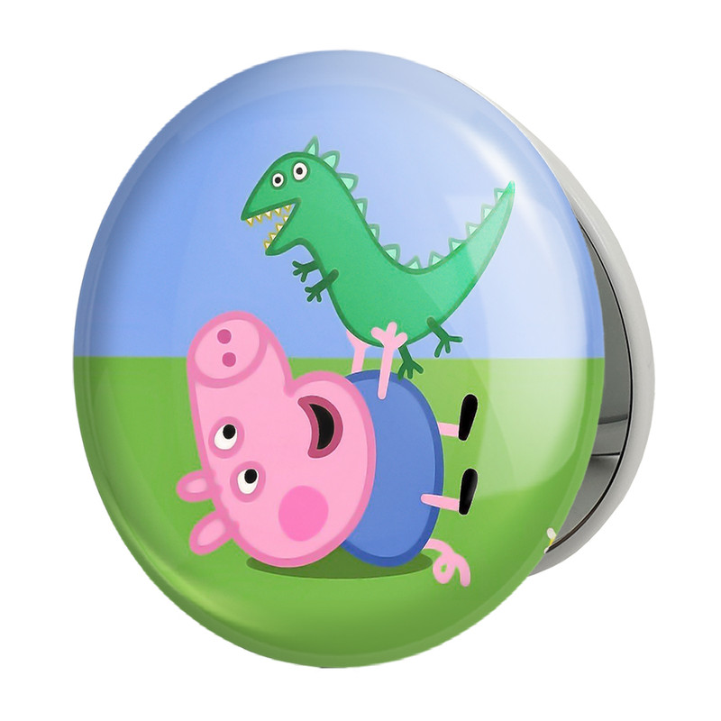 آینه جیبی خندالو طرح جورج انیمه پپاپیک Peppa pig مدل تاشو کد 22072 