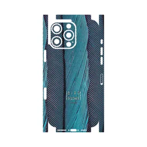 MAHOOT Turquoise feathers-FullSkin Cover Sticker for Apple iPhone 16 Pro Max