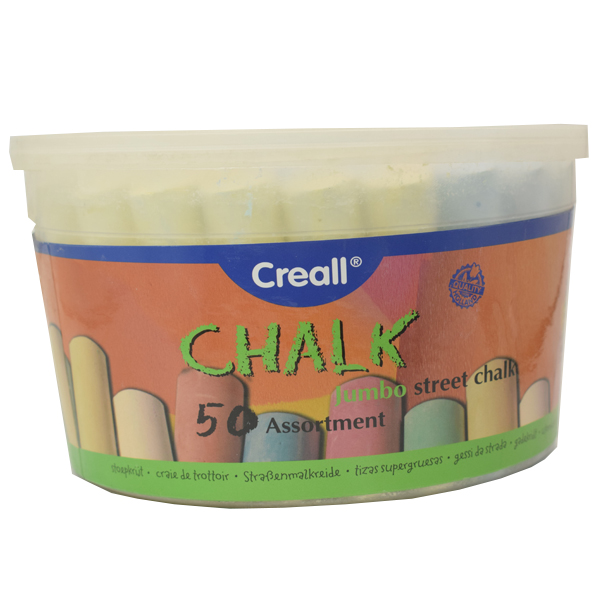 گچ رنگی کریل مدل Chalk بسته 50 عددی