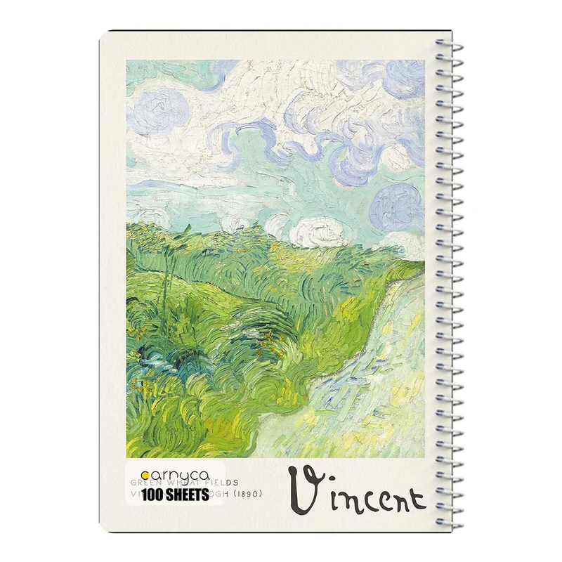 دفتر مشق 100 برگ سیمی کارنیکا طرح نقاشی های ون گوگ Van Gogh Paintings کد 50953