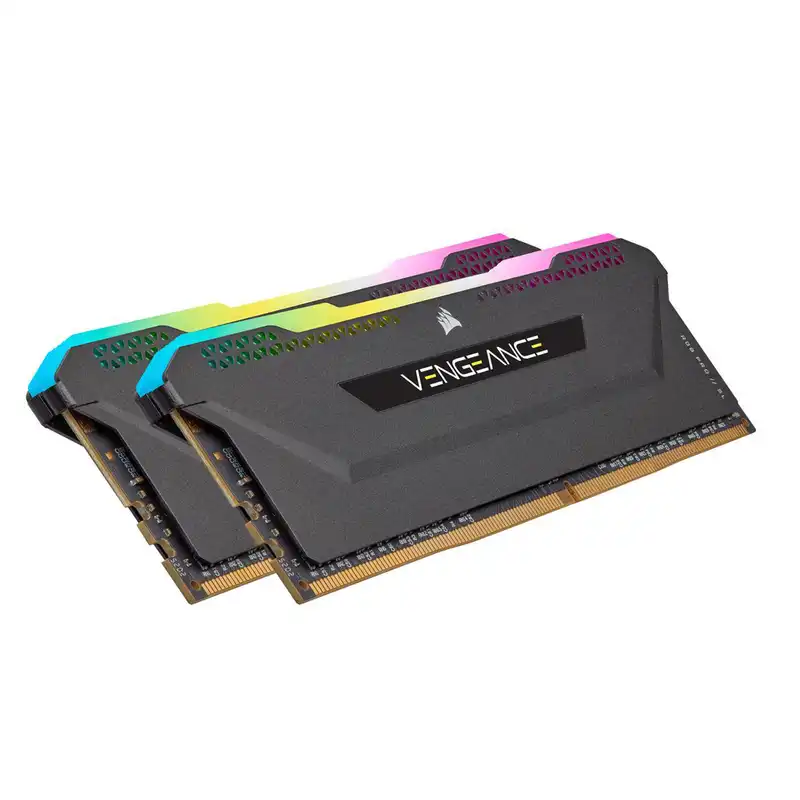 رم دسکتاپ DDR4 دو کاناله 3200 مگاهرتز C16 کورسیر مدل VENGEANCE RGB PRO SL ظرفیت 32 گیگابایت