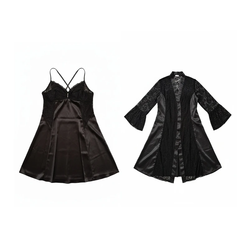 لباس خواب زنانه آنجلز استوری مدل گیپور کد 3400