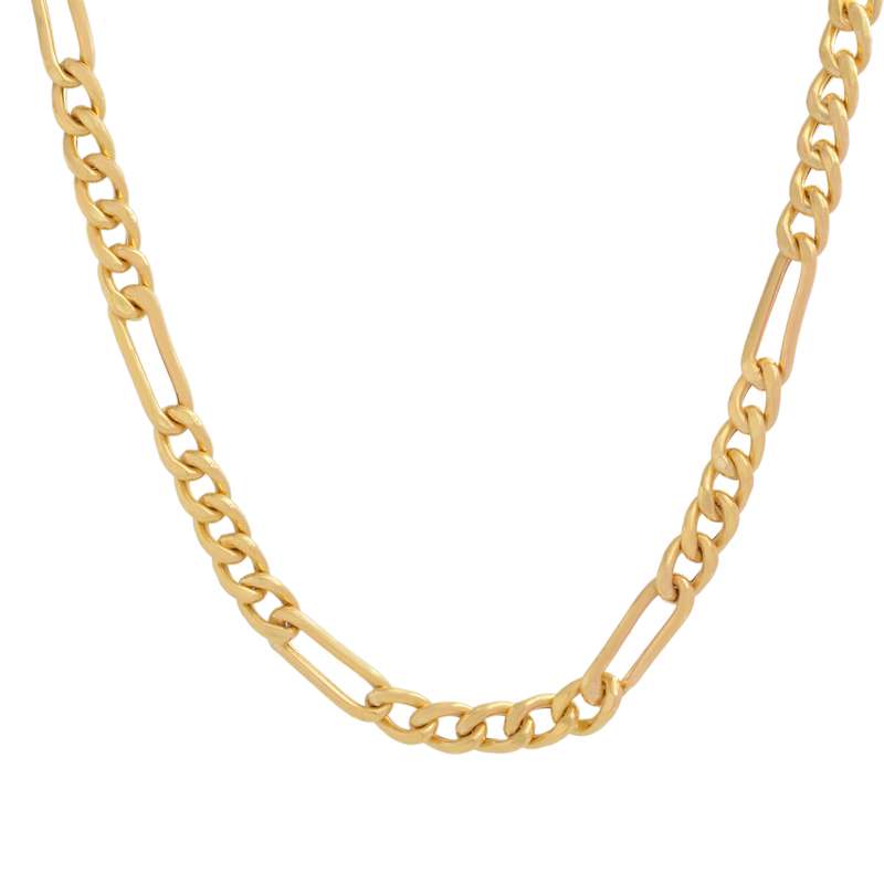 گردنبند طلا با طرح فیگارو 18 عیار زنانه طلای مستجابی مدل T1932 کد 523641