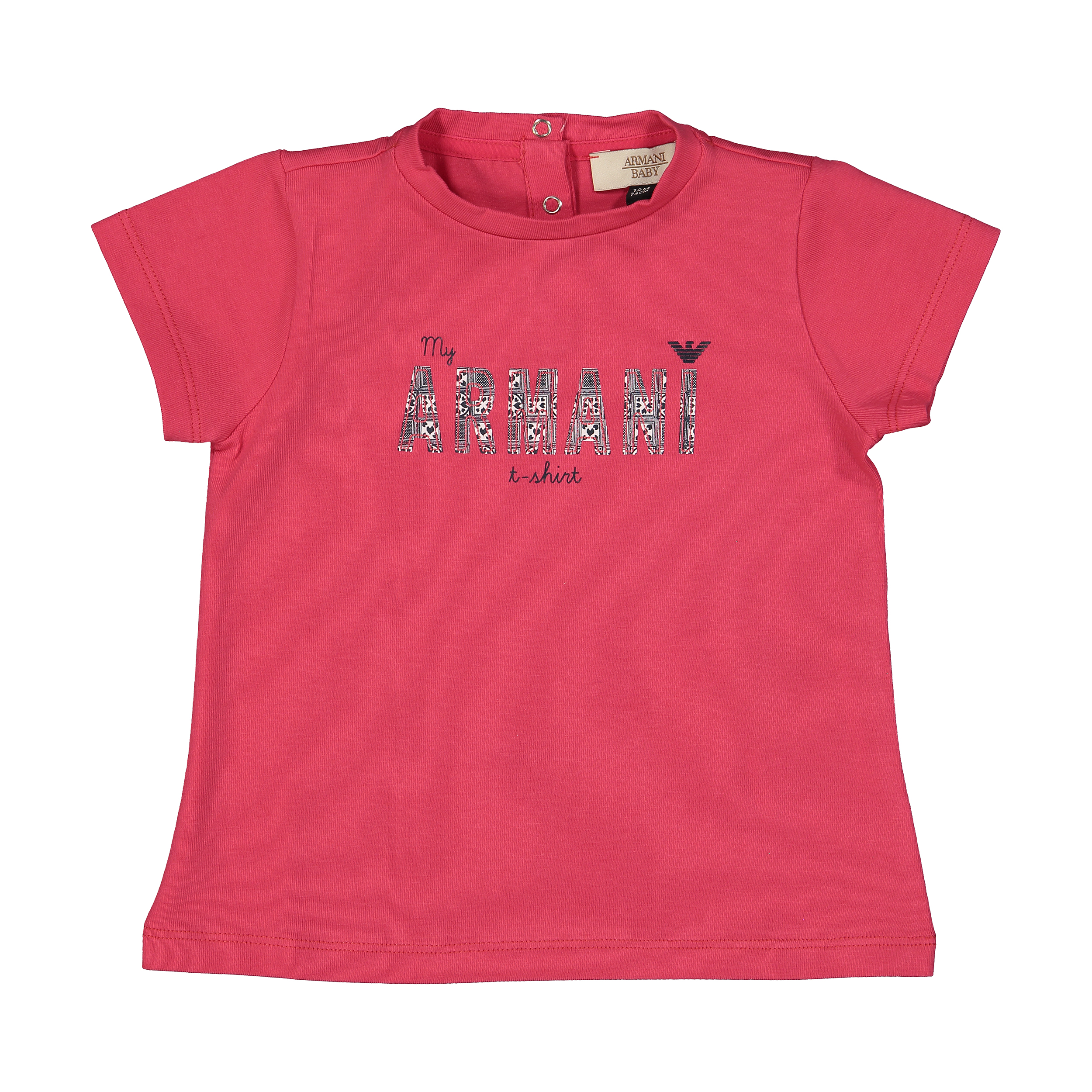 تی شرت نوزادی دخترانه آرمانی بیبی مدل 3ZET013J08Z-1452