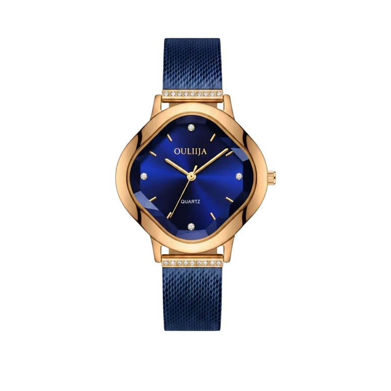 ساعت مچی عقربه‌ای کوارتز زنانه مدل بند حصیری کد nls-1063