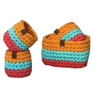 سبد قلاب بافی تریکو کد 5 مجموعه 4 عددی