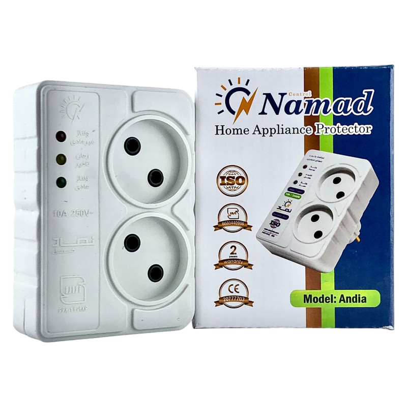 محافظ ولتاژ نماد کنترل مدل دیواری Andia کد 16A-3500VA
