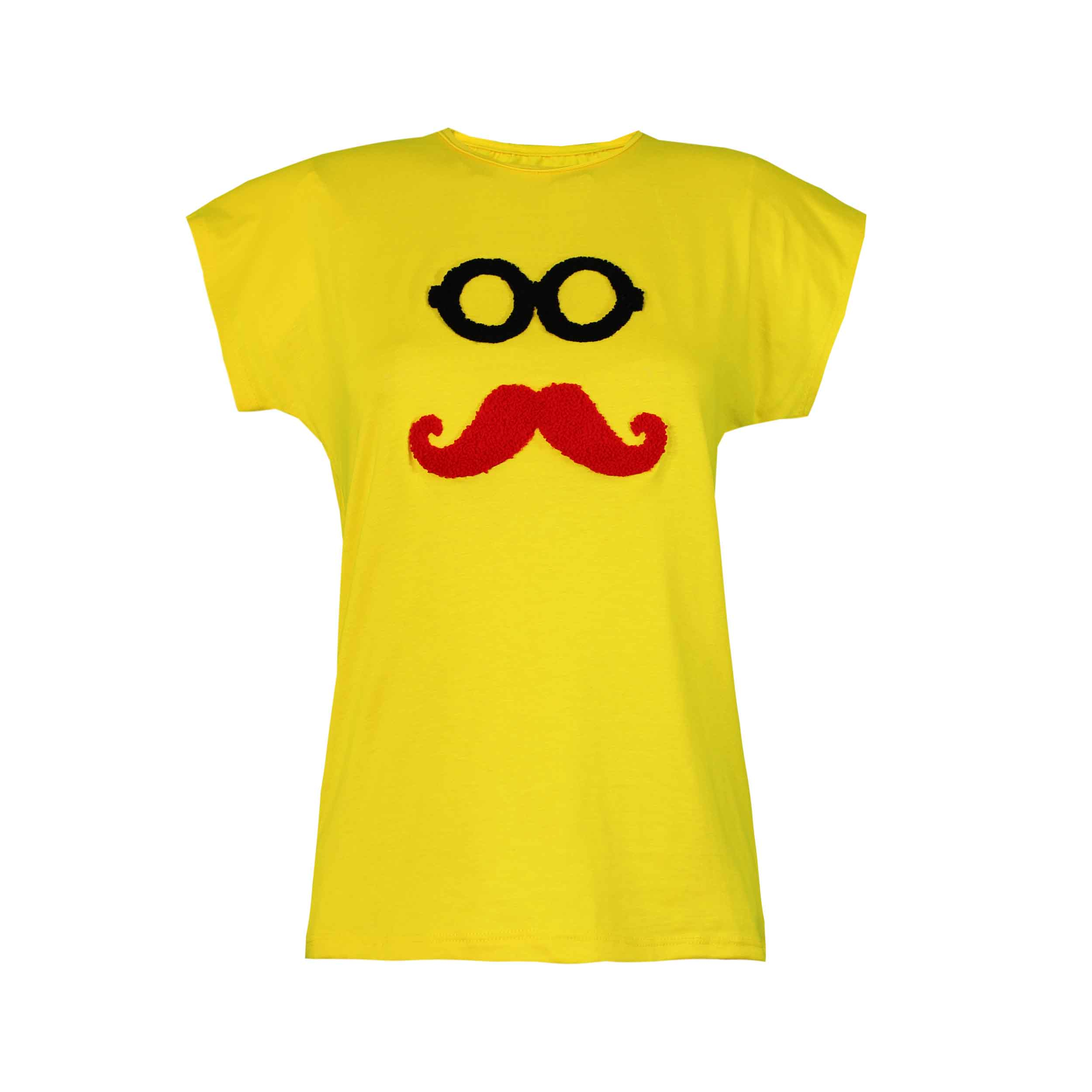 تی شرت آستین کوتاه زنانه مدل سیبیل 23