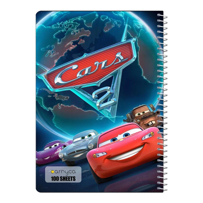 دفتر مشق 100 برگ سیمی کارنیکا طرح ماشین ها Cars کد 56178