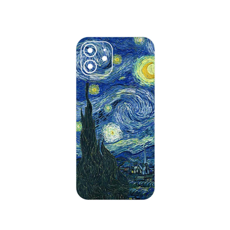 برچسب پوششی ماهوت مدل The Starry Night of van Gogh مناسب برای گوشی موبایل اپل iPhone 12