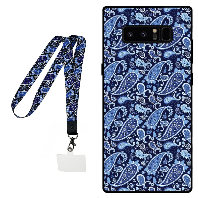 کاور مگافون طرح بته جقه مدل 0026 مناسب برای گوشی موبایل سامسونگ Galaxy Note 8 به همراه بند گردنی