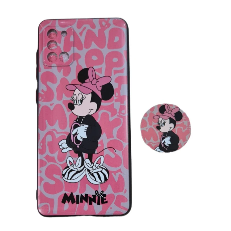 کاور طرح مینی موس کد 778 مناسب برای گوشی موبایل سامسونگ Galaxy A71 به همراه پاپ سوکت