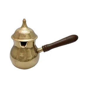 قهوه جوش برنجی مدل درب دار کد s17
