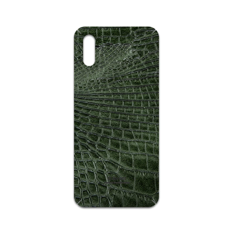 برچسب پوششی ماهوت مدل Green-Crocodile-Leather مناسب برای گوشی موبایل شیائومی Redmi 9A