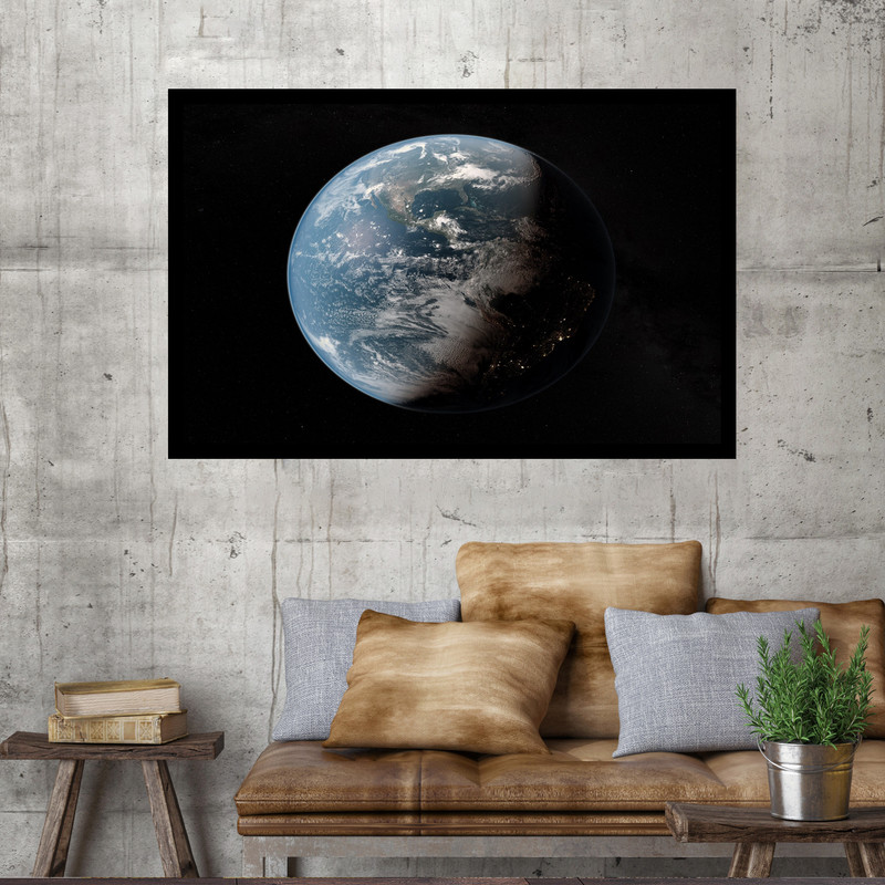 تابلو نوری بکلیت طرح کره زمین مدل B-MO1709