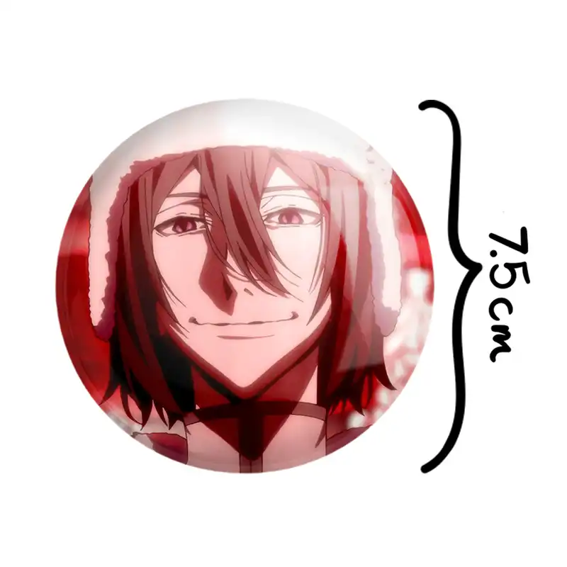 آینه جیبی خندالو مدل فئودور انیمه سگ های ولگرد بانگو  کد 15646