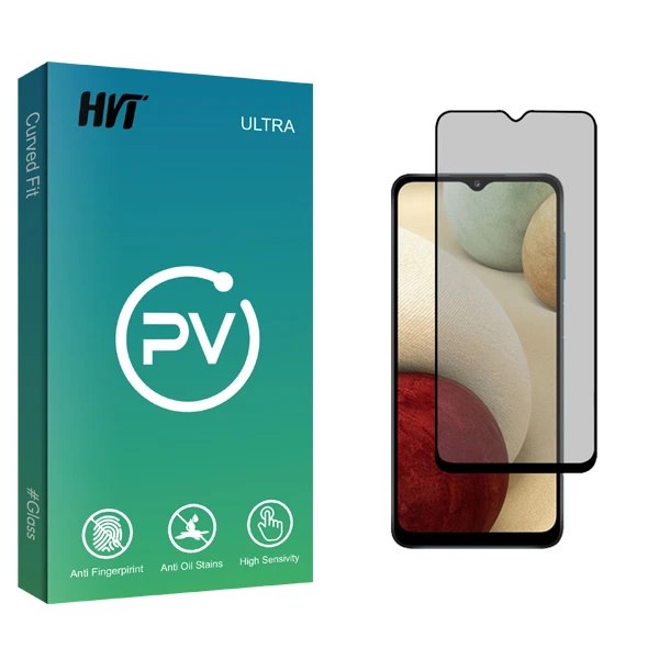 محافظ صفحه نمایش سرامیکی حریم شخصی اچ وی تی مدل PV Glass مناسب برای گوشی موبایل سامسونگ Galaxy A12 / A12 Nacho