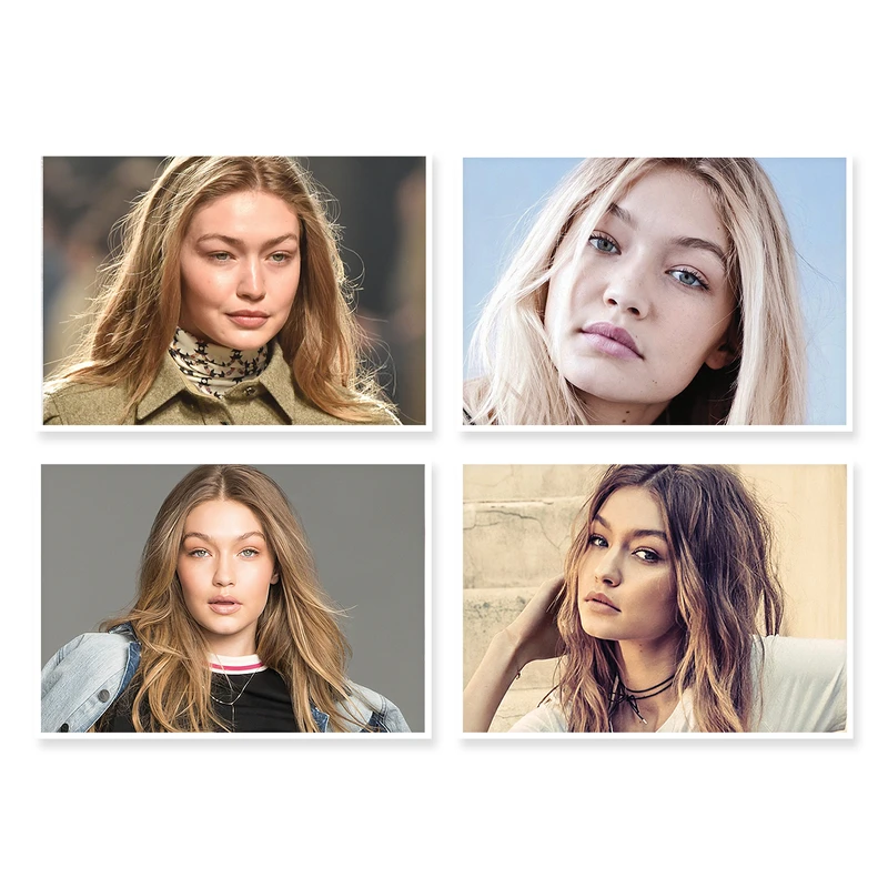 پوستر طرح جی جی حدید کد A-1888 مجموعه 4 عددی