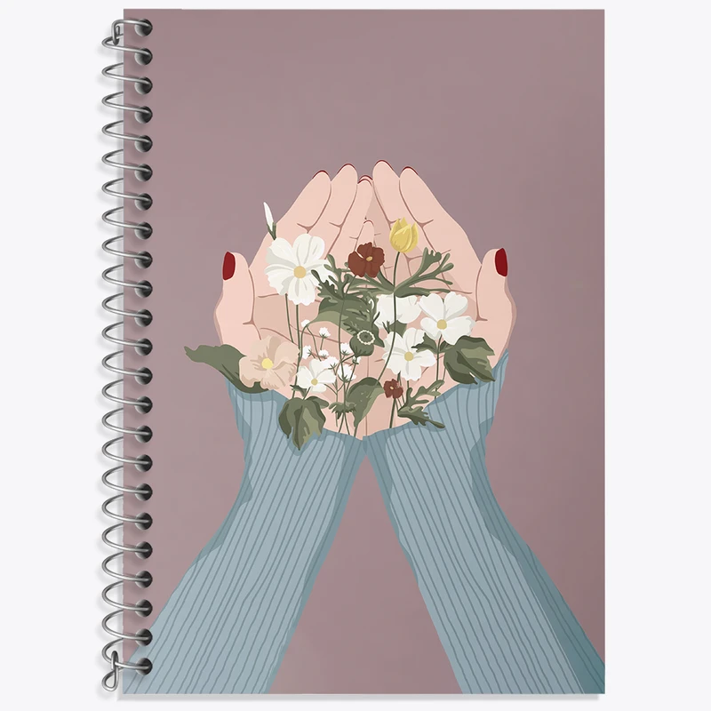 دفتر زبان 50 برگ خندالو مدل سه خط طرح دخترانه کد N2562