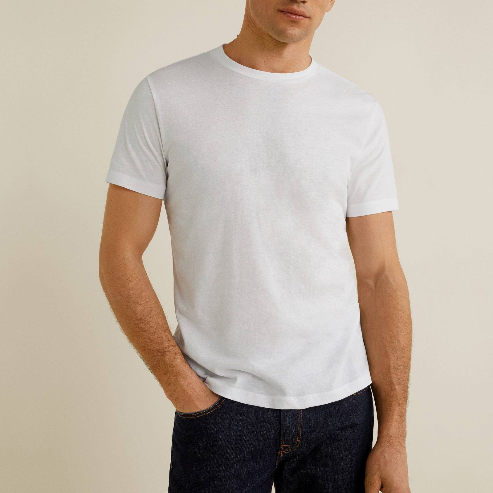 تی شرت آستین کوتاه مردانه مانگو مدل WT776CHE -  - 3