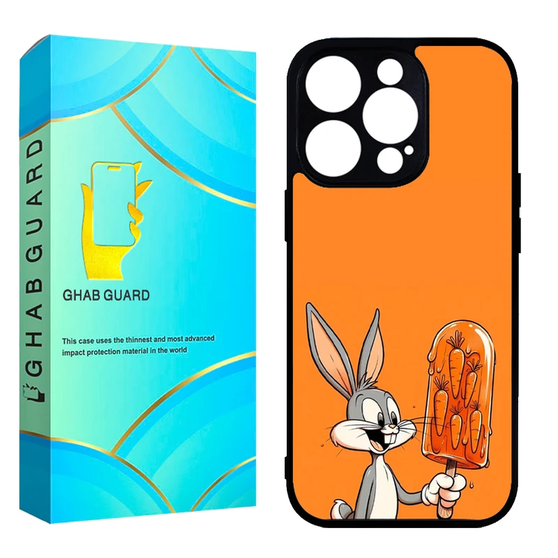 کاور قاب گارد طرح خرگوش مدل GCHP15P مناسب برای گوشی موبایل اپل iPhone 15 Pro