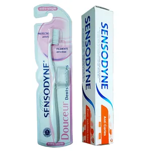 خمیر دندان سنسوداین مدل Anti Caries حجم 75 میلی لیتر به همراه مسواک سنسوداین مدل Douceur با برس خیلی نرم