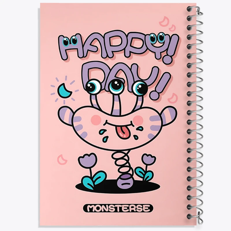 دفتر نقاشی 50 برگ خندالو طرح هیولای بامزه کد N3674