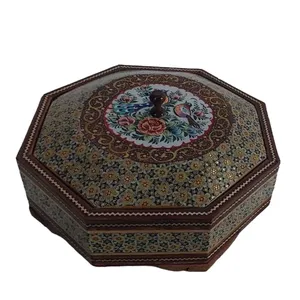 شکلات خوری خاتم کاری مدل هشت گوش کد 137